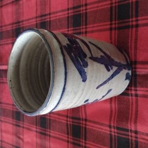 Salt Glazed Chinese Pottery Vase (b600)